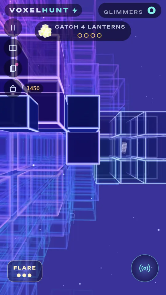Deep blue blocks in the dark of the Abyss